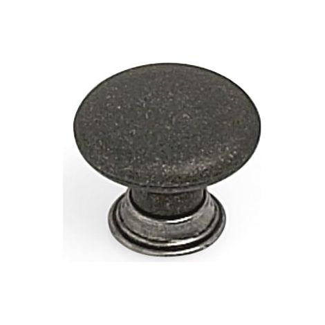 Pomo 33 mm R.15.3584.53.58 Modelo Carcasona Plata Vieja-Hierro Negro (1/3)