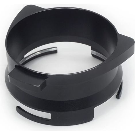 Anello dosatore caffè da 54 mm, imbuto, accessori per caffè espresso, alluminio, metallo, per portafiltro, nero, mani libere, 7 x 7 x 3 cm
