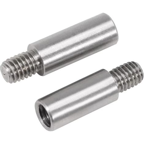 Pilier Fileté Inox M5 - Lot de 5 Pièces - Acier 304 - Entretoise PCB Ronde - Montage Électronique - Longueur 8mm (1/5)