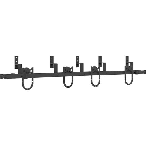 Maison Exclusive - Kit di Binari per Porte Scorrevoli 183 cm Acciaio Nero
