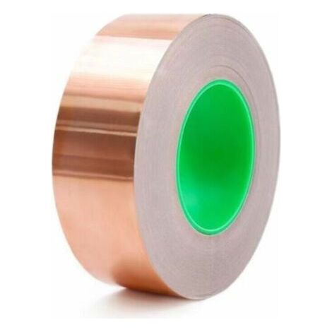 Ruban adhésif divers,Ruban Cuivre Répulsif Anti-Limaces 50 Mm X 20 M, Protection Autocollant Escargot - Blindage Emi, Ruban Feuille De Cuivre Contre Les Escargots (1/3)