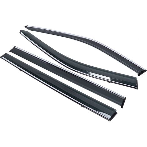 Lot de 4 deflecteurs de pluie fumés cales-vent protection soleil pour JEEP Grand Commander 18-19 accessoire carrosserie (1/5)