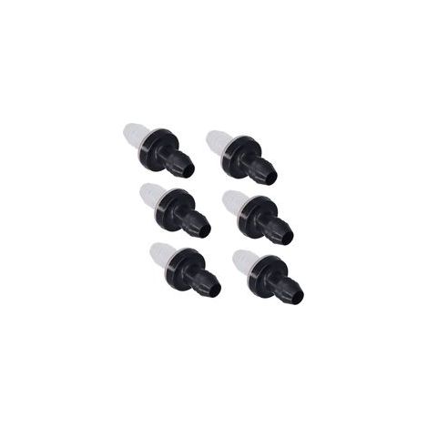 6 pièces clapet anti-retour en plastique anti-retour 1 voie en ligne pour liquide et gaz 3/8 pouces 10MM diamètre d'interface CDPS6 PP coque en caoutchouc de silicone diaphragme (1/5)