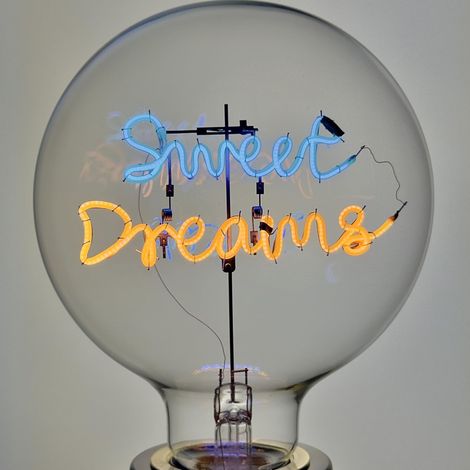 Ampoule message à LED Décorative Style Vintage E27 G125 2W 2000K 330°, Ambre, aucun scintillement, non-dimmable (1/4)