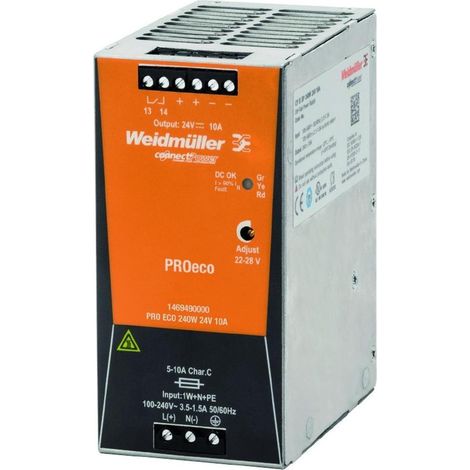 Weidmüller 1469490000 Hutschienen-Netzteil (DIN-Rail) 24 V/DC 10 A 240 W Anzahl Ausgänge:1 x Inhal (1/5)