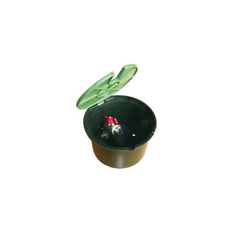 Pozzetto Pvc Tondo Con Coperchio E Rubinetto - mm.210x130h