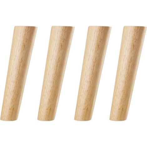 20CM Bois Couleur Oblique Tapered Reliable Bois Armoires De Meubles Jambes Canapé Pieds avec Vis et Patin Feutre (1/5)