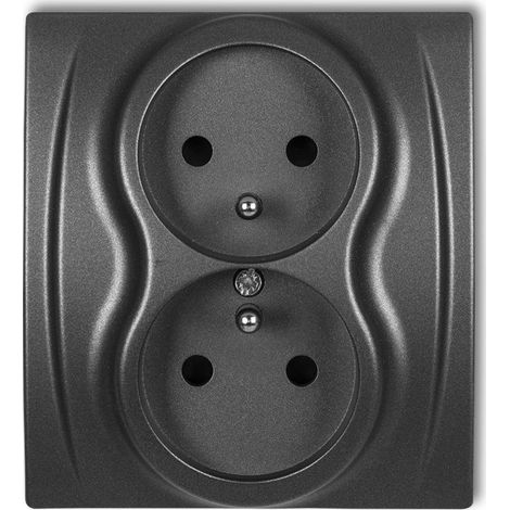 Presa elettrica Karlik 11lgp-2z incasso con terra