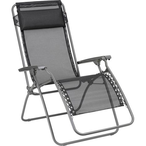 Zero-Gravity-Relaxliege-Garten  - RT 2 - Batyline® Iso - Schwarz Noir - Lafuma Mobilier