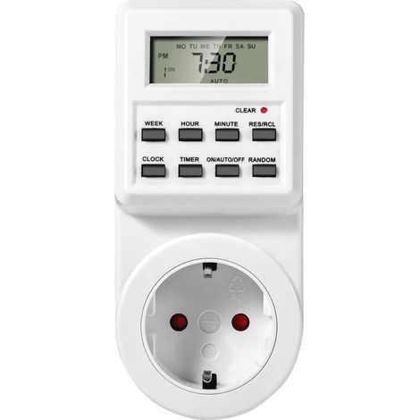 Programmateur Prise Electrique et Digitale. Prise Programmable à Cycle Alternatif et répétitif. Prise Minuteur Compte à Rebours. Prise Minuteur Programmable with LCD. Économiser Électricité (1/5)