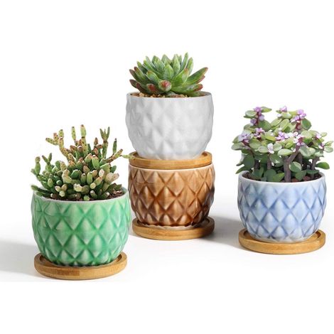 Pots en céramique pour plantes de jardin, pour une utilisation intérieure et extérieure