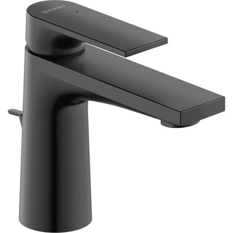 Duravit Tulum - Waschtischarmatur mit Ablaufgarnitur, schwarz matt TU1010001046