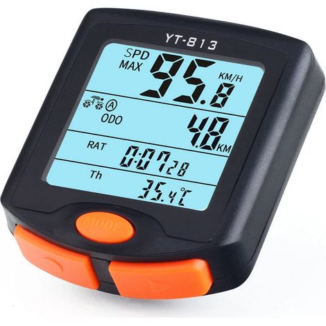 Funk Kabellos Fahrradcomputer LCD Tachymètre Radfahren Kilometerzähler (1/5)