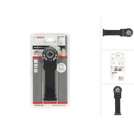 Bosch 1x HCS Hoja de sierra de inmersión Starlock MAIZ 32 EPC Madera 80 x 32 mm - 2608662568 (1/5)