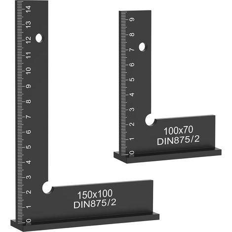 Équerre de précision en aluminium à angle droit (1/5)