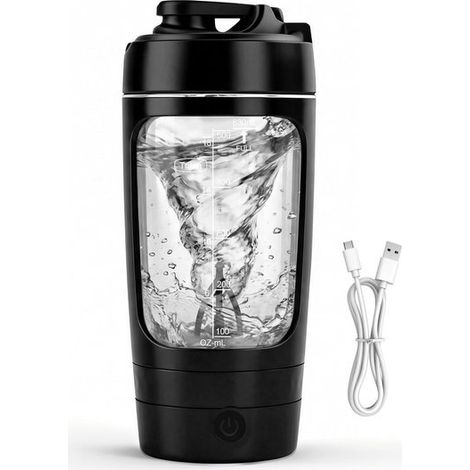 Shaker elettrico per proteine da 630 ml,frullatore a vortice automatico portatile con ricarica USB-C,batteria da 1200 mAh,9000 giri al minuto (1/5)