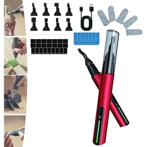 Stylo de Ponçage Électrique Alternatif, Ponceuse Alternative, Stylo de Ponçage à Chargement USB pour Ponçage, Polissage (1/5)