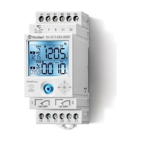 SMARTimer relay 2W 16A 110...240V AC/DC FINDER 840202300000