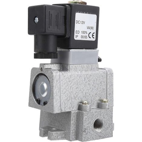 Pneumatisches Magnetventil, 2 Positionen, 3-Wege-Elektroregler, G1/4 Zoll, K23JD‑8, 10 Hz, 12 V DC