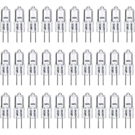 G4-Glühbirne, 20er-Pack, 12 V, 20 W, BiPin-Sockel, 300 lm Lichtstrom, Schrankbeleuchtung