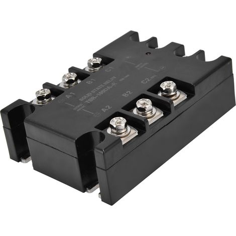 Module de charge contrôlé amélioré par relais statique triphasé pour processus d'automatisation industrielle TSR-100DA-R sans radiateur (1/5)