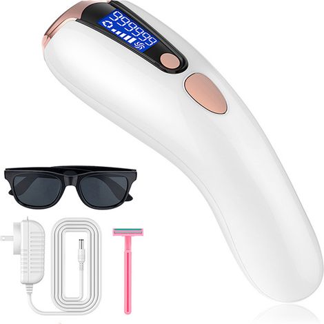 Dépilatrice à congélation, épilateur laser visage et corps intégral, livré avec lunettes de protection (1/5)