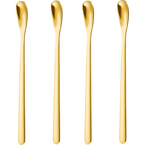 petites cuillères à cocktail - 14 cm, couleur naturelle