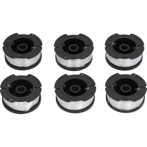 6PCS Lot de 30 pieds de Fil de Coupe pour Trimmer Électrique, Axe de 0.65", Compatible avec Diverses Marques - KZQ (1/5)