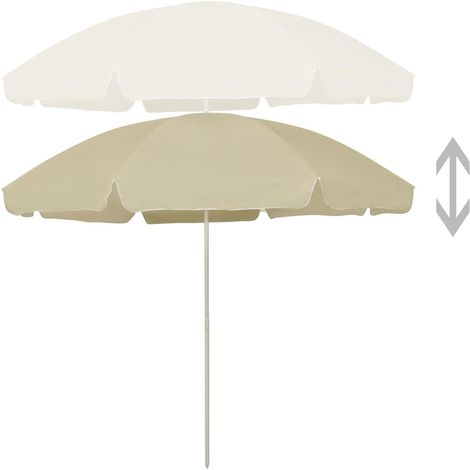 Maison Exclusive - Ombrellone da Spiaggia Giallo Sabbia 300 cm (1/5)