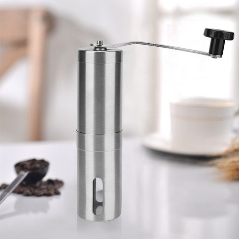 Moulin à café manuel portable en acier inoxydable 304, machine à café manuelle pour usage domestique (1/5)