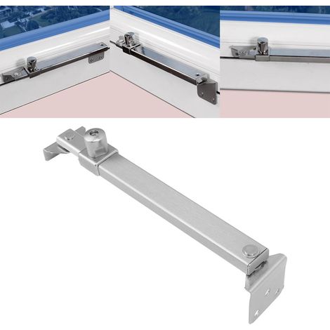 Entretoise télescopique en alliage d'aluminium pour fenêtre, limiteur de tension pour porte et fenêtre à ouverture extérieure, boucle de positionnement de charnière, entretoise coupe-vent modèle 02 (1/5)
