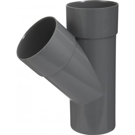 Breve conexión PVC 45° para pegar, hembra/macho, D100 Centrale Brico