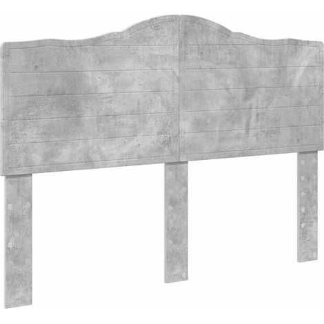 Cabecero Gris Concreto Madera contrachapada vidaXL