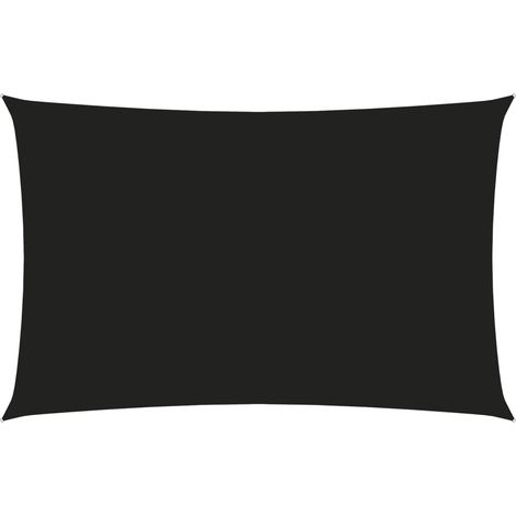 Voile d'ombrage Voile de parasol - Toile d'ombrage Tissu Oxford rectangulaire 4x7 m Noir BV662816 - BonneVie (1/5)