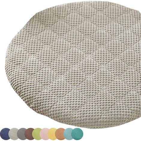 Coussin Chaise Rond 45cm Style9, Lavable, Siège/Tambouret, Intérieur/Extérieur, 40/45/30cm