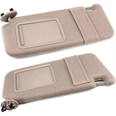 Sonnenschutzblenden mit Schminkspiegelbeleuchtung für den Innenraum von Toyota, beige