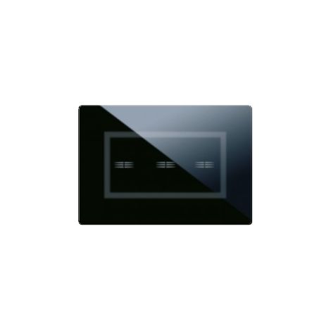Placca Veratouch Nero Assoluto 3Com ( AVE cod. 44PVTC03NAL )