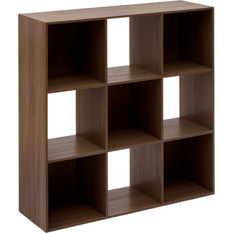 Étagère 9 Cases "Mix n'Modul" 100cm Noyer (1/5)