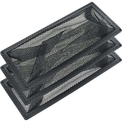 Filtre De Grille De Sol - Maille En Polyester Fine - Pour Gaine De Ventilation Intérieure - Dimensions 4x12 Pouces - Lot De 3 (1/5)
