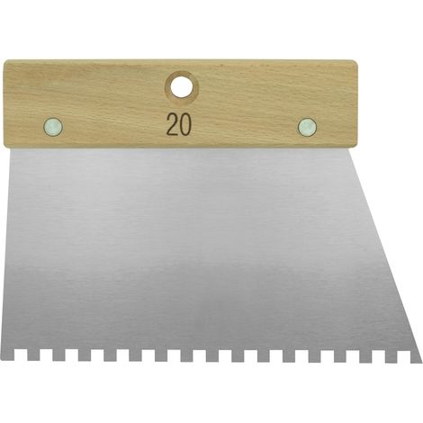 KLEBERSPACHTEL 20 CM QUADRATISCHE ZÄHNE 6 X 6 X 6 MONDELIN - 224920