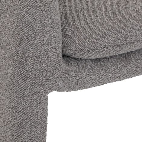 Fauteuil "Kunjo" Bouclette Gris Atmosphera - - (1/3)