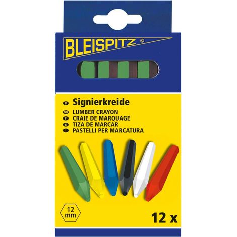 Kreide grün a. 12 Stück BLEISPITZ HG0181