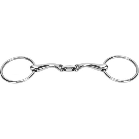 Mors de cheval à joint torique, liaison Flexible, embout buccal en acier inoxydable poli pour l'entraînement de course (1/5)
