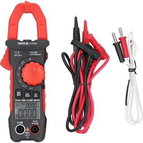 Appareil de mesure, AC/DC 600V, 600A, pince ampèremétrique, multimètre à pince