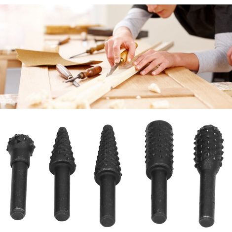Set mit 5 6,35 mm (1/4 Zoll) Bohrern, Holzbearbeitungsmesser, Holzschnitzmesser (1/5)