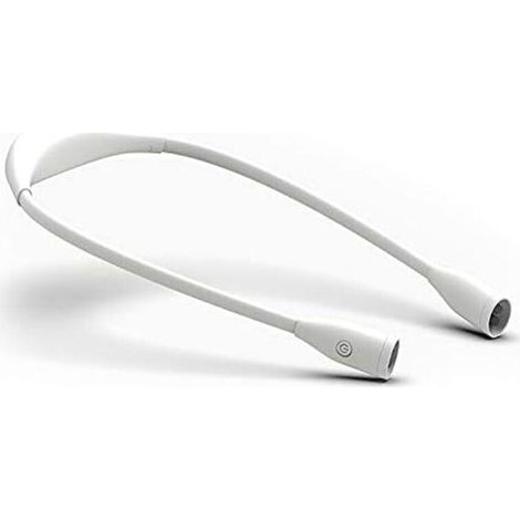 Lampe de Lecture LED Rechargeable USB, Bras Flexible, 3 Couleurs & 9 Niveaux de Luminosité, Idéale pour Tricot, Crochet, Couture, Réparation et Camping, Blanc (1/5)