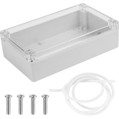 1 Boîte de Dérivation, IP65, ABS Robuste, Couvercle Transparent, Montage PCB, Extérieur Intérieur
