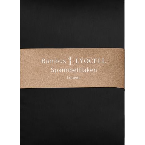 Drap-housse en bambou 120 x 200 cm, surmatelas à sommier tapissier, noir, rafraîchissant, douillet, doux comme un nuage, avec bande élastique, pour matelas de 30 cm de haut (1/5)