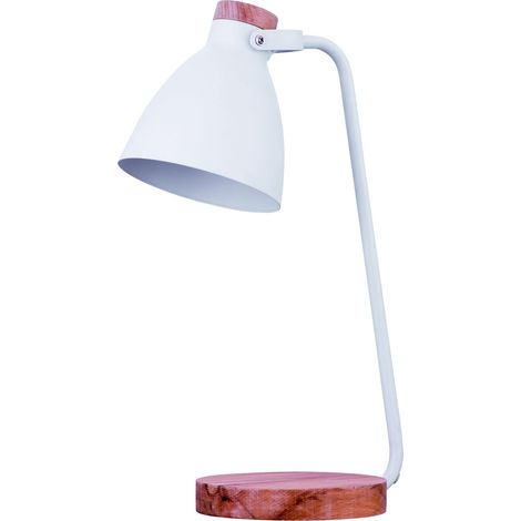 Maxcom LuminarWood Stehlampe Tischlampe - Zeitlose E27-Fassung und 1,5 m Kabellänge (1/2)