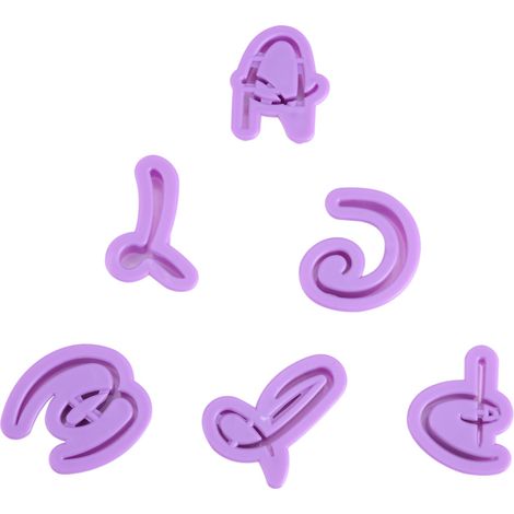 26-teiliges Buchstaben-Alphabet-Ausstechförmchen für Kekse, Fondant und Kuchen, Backformen (1/5)
